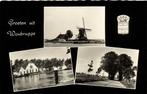 Groeten uit Woubrugge - 3 afb + wapen - 1961? gelopen, Verzamelen, Ansichtkaarten | Nederland, Ophalen of Verzenden, Voor 1920