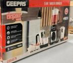 1000W SET 5-in-1 Mixer Blender Juicer 1.5L + bekers rvs, 1 tot 2 liter, Nieuw, 3 snelheden of meer, Ophalen of Verzenden