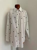 Witte Maison Scotch overhemd blouse met print in maat M, Maat 38/40 (M), Wit, Zo goed als nieuw, Maison Scotch