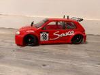 Tamiya ff02 saxo, Ophalen of Verzenden, Zo goed als nieuw, Auto onroad