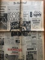 Ajax - Inter: Telegraaf 2 juni 1972  met Johan Cruijff, Ophalen of Verzenden, 1960 tot 1980, Nederland, Krant
