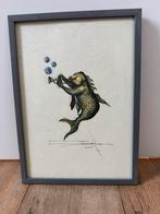 Litho van Jan Hogdoorn, origineel, Antiek en Kunst, Ophalen of Verzenden