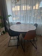 Woood Karwei Eetkamerstoelen - 4 Stuks, Huis en Inrichting, Tafels | Eettafels, Ophalen, Minder dan 50 cm, Zo goed als nieuw, Metaal