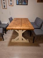Mooie zware massief eiken kloostertafel, Huis en Inrichting, Tafels | Eettafels, Ophalen, Rechthoekig, 150 tot 200 cm, 50 tot 100 cm