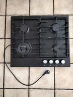 Gas kookplaat zwart, Witgoed en Apparatuur, Kookplaten, Gebruikt, Inbouw, Ophalen, Gas
