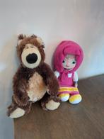 Masha en de beer knuffel set, Ophalen of Verzenden, Gebruikt, Beer