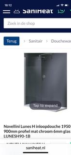 Nieuwe Novellini inloopdouche Lunes, Nieuw, Glasplaat, Veiligheidsglas, 160 cm of meer