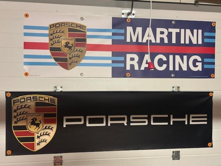Porsche banners 2 x, Verzamelen, Merken en Reclamevoorwerpen, Zo goed als nieuw, Reclamebord, Ophalen of Verzenden