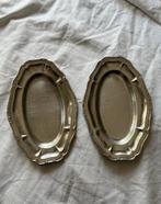 Vintage Franse RVS ovale retro serveerschaaltjes 20x13cm, Huis en Inrichting, Keuken | Servies, Ophalen, Overige materialen, Overige stijlen