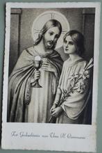 Religie - Jezus met kind - communie - 1951, Ophalen of Verzenden, 1940 tot 1960, Gelopen, Overige thema's