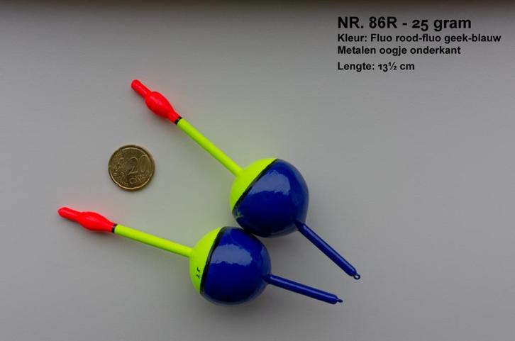 DOODAAS / SNOEKDOBBER HANDBUILT NR. 86R / 25 gram, Watersport en Boten, Hengelsport | Roofvissen, Nieuw, Dobber of Lood, Ophalen of Verzenden