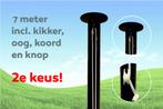 Vlaggenmast zwart 7 meter 2e keus, Diversen, Vlaggen en Wimpels, Ophalen, Nieuw