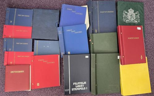 Doos met FDC/env/kaart verzamelalbums met/zonder bladen, Postzegels en Munten, Postzegels | Toebehoren, Verzamelalbum, Ophalen of Verzenden