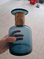 Riverdale vaas, Blauw, Ophalen of Verzenden, Minder dan 50 cm, Glas