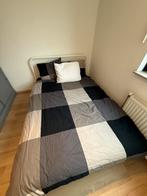 Ikea Nesttun bed 140cm inclusief Hamarvik matras, Ophalen, Zo goed als nieuw, Tweepersoons, 140 cm