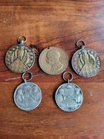 Collectie van 5 diverse penningen, Postzegels en Munten, Munten | Nederland, Ophalen of Verzenden, Koningin Beatrix, Overige waardes