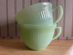 Vintage Fire King jadeite groene kopjes, Ophalen of Verzenden