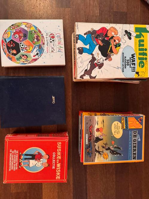 Diverse stripboek bundels.  Kuifje robbedoes jippo suske en, Boeken, Stripboeken, Gelezen, Meerdere stripboeken, Ophalen