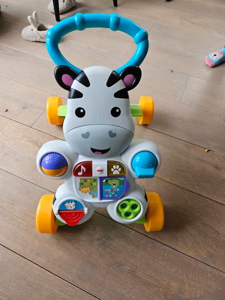 Fisher-Price Zebra loopwagen  goede staat, Kinderen en Baby's, Speelgoed | Babyspeelgoed, Zo goed als nieuw, Overige typen, Ophalen