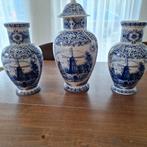 Delfs blauw kast stel 3 delig, Ophalen of Verzenden