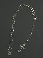 Zilveren Antieke Rozenkrans Ketting, Ophalen of Verzenden, Gebruikt, Zilver, Met hanger