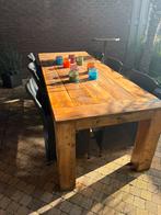 Tuintafel met 6 stoelen 150 euro, Tuin en Terras, Tuintafels, Ophalen of Verzenden, Zo goed als nieuw, Rechthoekig