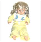 Babypop met mooi lang haar retro antieke vintage Grote pop, Ophalen of Verzenden, Gebruikt, Pop