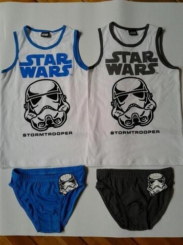 STAR WARS 2 x Ondergoedset maat 116 t/m 140 orig. en nieuw! beschikbaar voor biedingen