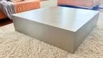 Moderne en robuuste RVS salontafel, Huis en Inrichting, Ophalen, Gebruikt, Vierkant, Trendy, design, robuust, degelijk en strak
