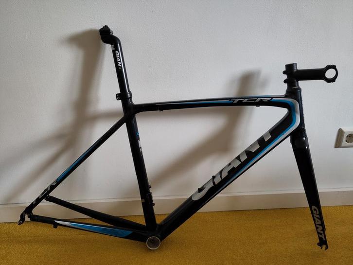 Giant TCR Advanced 2 Frame + 2 wielen - Maat M, Fietsen en Brommers, Fietsonderdelen, Gebruikt, Algemeen, Frame, Ophalen