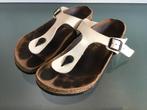 GRATIS VERZENDEN | BIRKENSTOCK Gizeh witte slippers 39, Slippers, Verzenden, Wit, Zo goed als nieuw