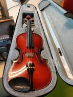 Viool met koffer, Muziek en Instrumenten, Strijkinstrumenten | Violen en Altviolen, Gebruikt, Onbekend, Viool, Ophalen of Verzenden