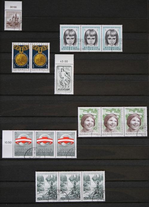 20 postzegels Oostenrijk met bijzonderheden; met gom, Postzegels en Munten, Postzegels | Europa | Oostenrijk, Gestempeld, Ophalen of Verzenden