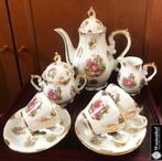 Gemerkt mokka servies compleet vintage Krone Porzellan thee, Antiek en Kunst, Antiek | Servies compleet, Ophalen of Verzenden