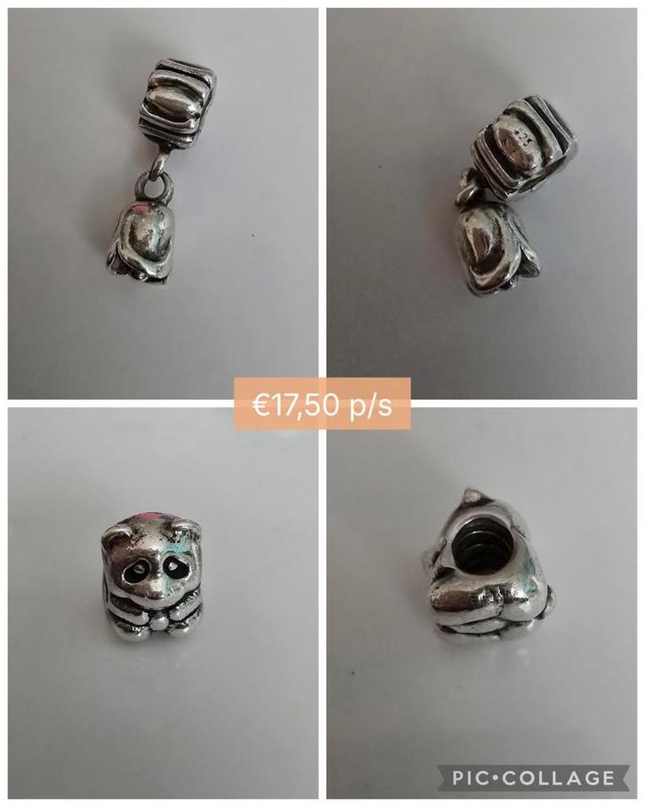 Prachtige originele zilveren Pandora bedels, Sieraden, Tassen en Uiterlijk, Bedels, Zo goed als nieuw, Pandora, Zilver, Ophalen of Verzenden
