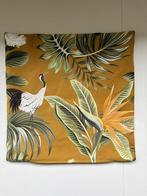 Kussenhoes oker met rits 44 x 44 cm, Huis en Inrichting, Woonaccessoires | Kussens, Ophalen of Verzenden, Zo goed als nieuw, Overige kleuren