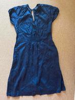 Blauwe zijden Jurk Stella Nova Maat S-M, Blauw, Ophalen of Verzenden, Zo goed als nieuw, Maat 36 (S)