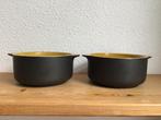 Set van 2 vintage kommen, Melitta Kopenhagen., Huis en Inrichting, Keuken | Servies, Ophalen of Verzenden, Zo goed als nieuw, Bord(en)