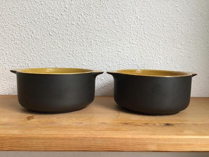 Set van 2 vintage kommen, Melitta Kopenhagen., Huis en Inrichting, Keuken | Servies, Zo goed als nieuw, Bord(en), Overige stijlen
