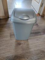 4x Grijze prullenbakjes met deksel, Huis en Inrichting, Ophalen, Gebruikt, Minder dan 50 cm