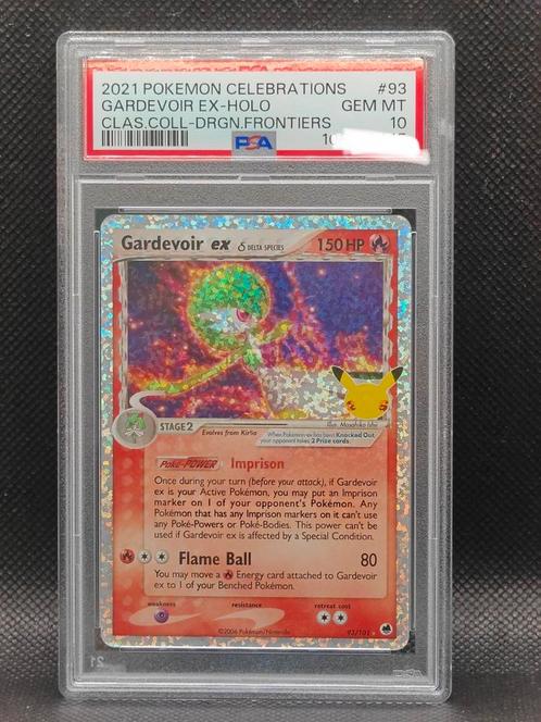 Psa 10 GEM MINT Gardevoir EX Celebrations, Hobby en Vrije tijd, Verzamelkaartspellen | Pokémon, Zo goed als nieuw, Losse kaart