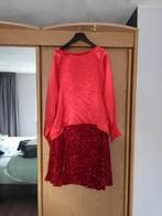 Glitter jurk 2dekig, Kleding | Dames, Positiekleding, Maat 46/48 (XL) of groter, Ophalen of Verzenden, Zo goed als nieuw, Jurk