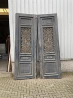 Unieke antieke dubbele voordeur, Doe-het-zelf en Verbouw, 215 cm of meer, 120 cm of meer, Zo goed als nieuw, Buitendeur