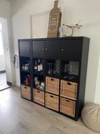 Opbergkast zwart - Kallaxkast (IKEA), Huis en Inrichting, Kasten | Overige, Ophalen, Gebruikt