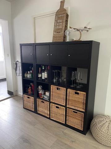 Opbergkast zwart - Kallaxkast (IKEA)   beschikbaar voor biedingen