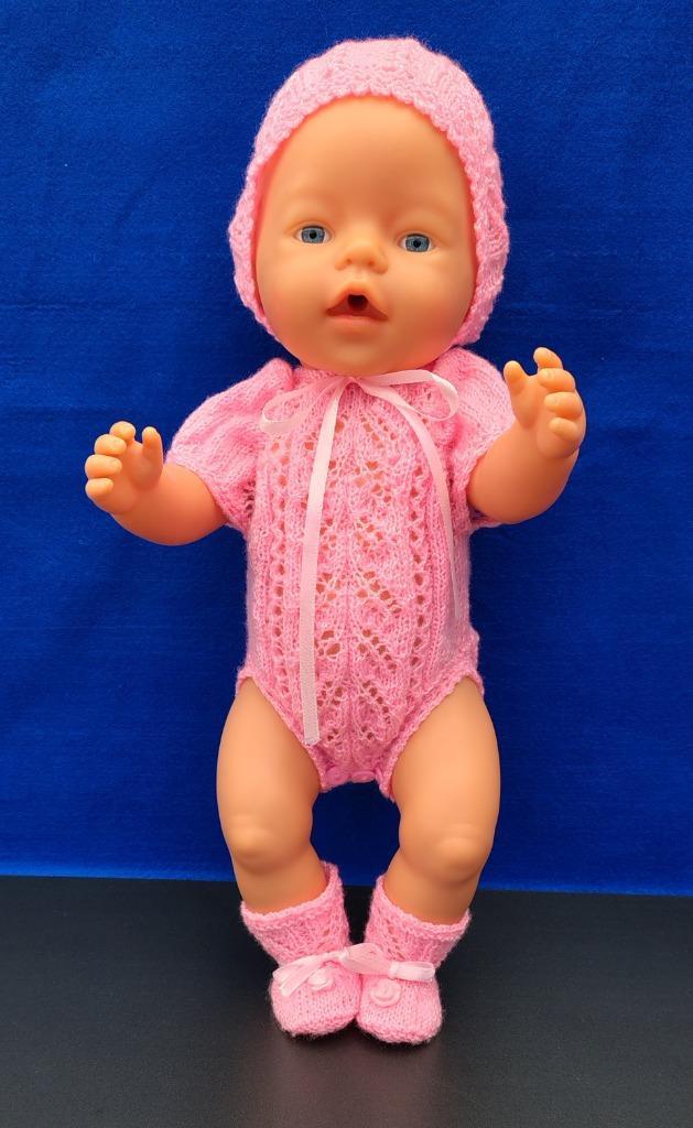 Gebreid rompertje, Kinderen en Baby's, Speelgoed | Poppen, Nieuw, Babypop, Ophalen of Verzenden