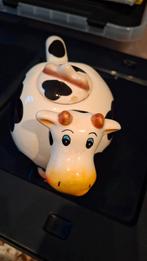 Theepot koe, Verzamelen, Spaarpotten, Ophalen, Zo goed als nieuw, Steen, Aardewerk of Keramiek, Dier