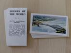 Bridges of the World complet set 25 trade cards bruggen 1958, Ophalen