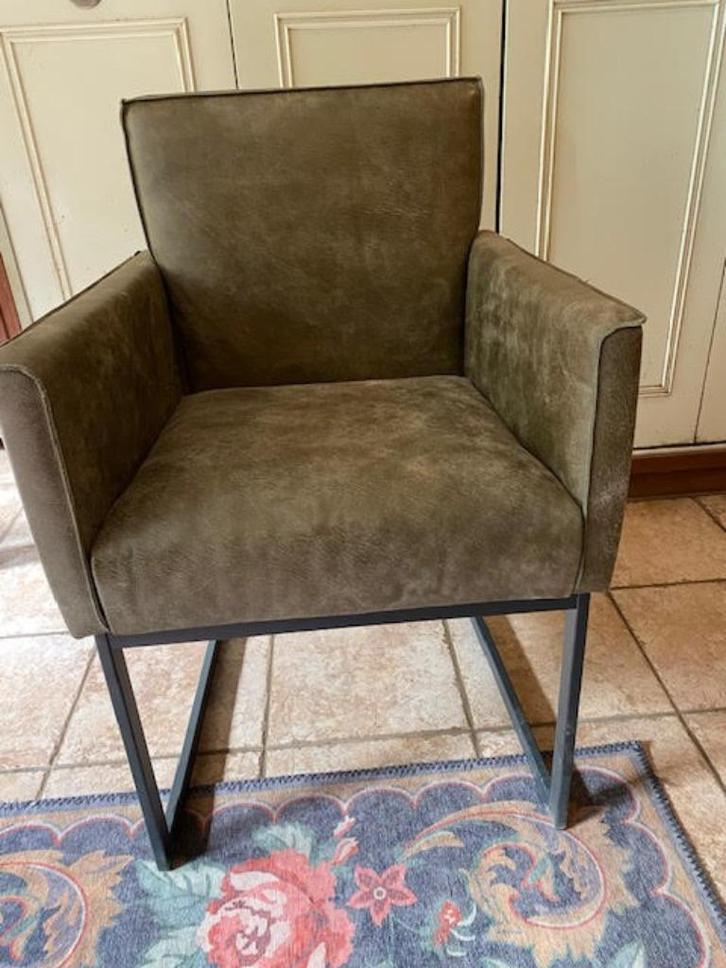 6 diverse enkele showroom/modellen eetkamer stoelen, Huis en Inrichting, Stoelen, Gebruikt, Vijf, Zes of meer stoelen, Stof, Ophalen