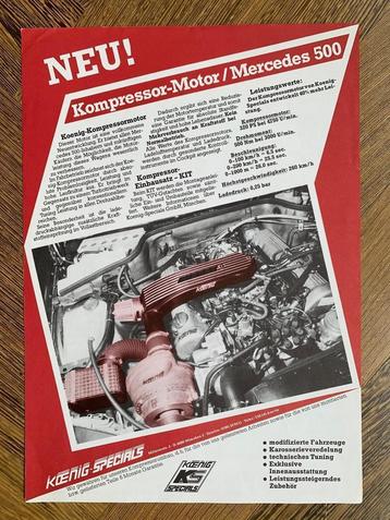 Zeer zeldzaam! Flyer folder BMW motortuning Koenig jaren '80 beschikbaar voor biedingen